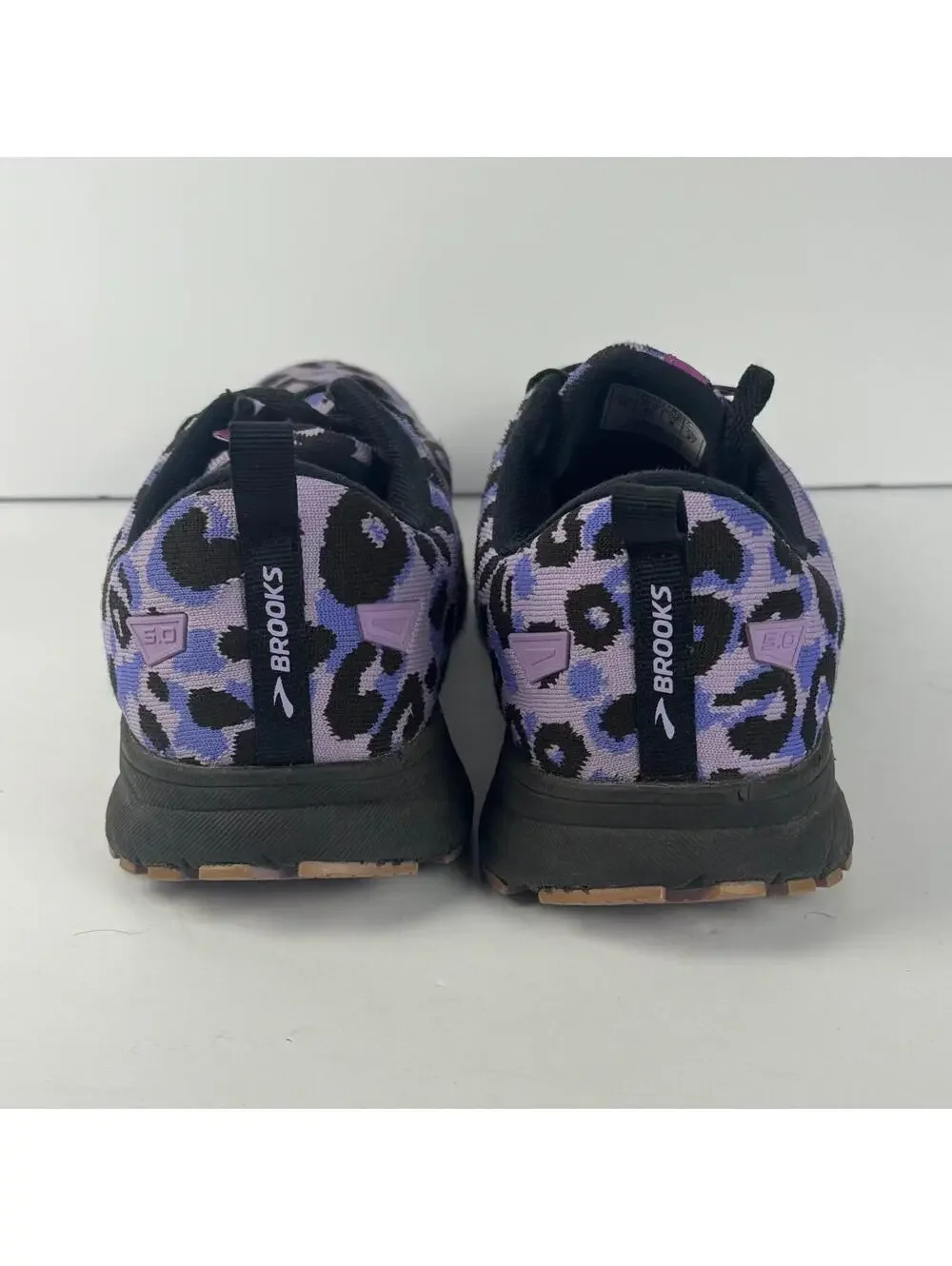 Brooks Revel 5 Purple Leopard Print Athletic Running Shoes Womens Size 10 - Picture 4 of 11